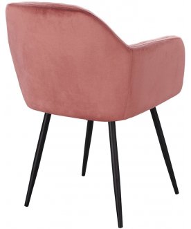 Стул-кресло Алфео пепельно розовый