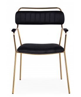 Стул-кресло Aspen black / gold