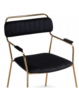 Стул-кресло Aspen black / gold