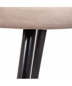 Стул-кресло Brit велюр бежевый / черный