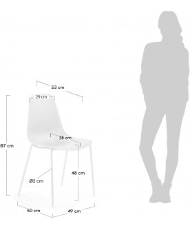 Стул на металлокаркасе Wassu