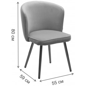 Стул на металлокаркасе Моне