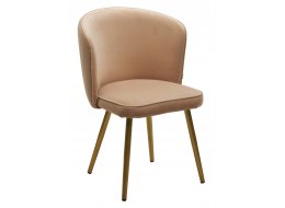 Стул на металлокаркасе Моне Zizi велюр латте 605 / золотой