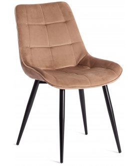 Стул на металлокаркасе Abruzzo mod. 8060 коричневый / черный