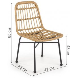 Стул на металлокаркасе K401