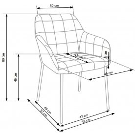 Стул на металлокаркасе K306