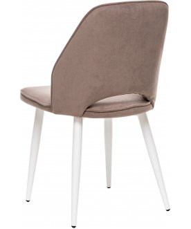 Металлический стул Арман латте / белый