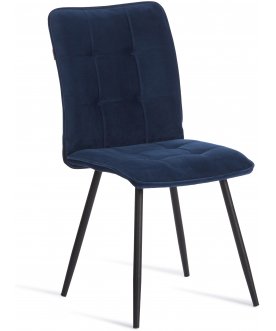 Стул на металлокаркасе Bari велюр blue (синий)