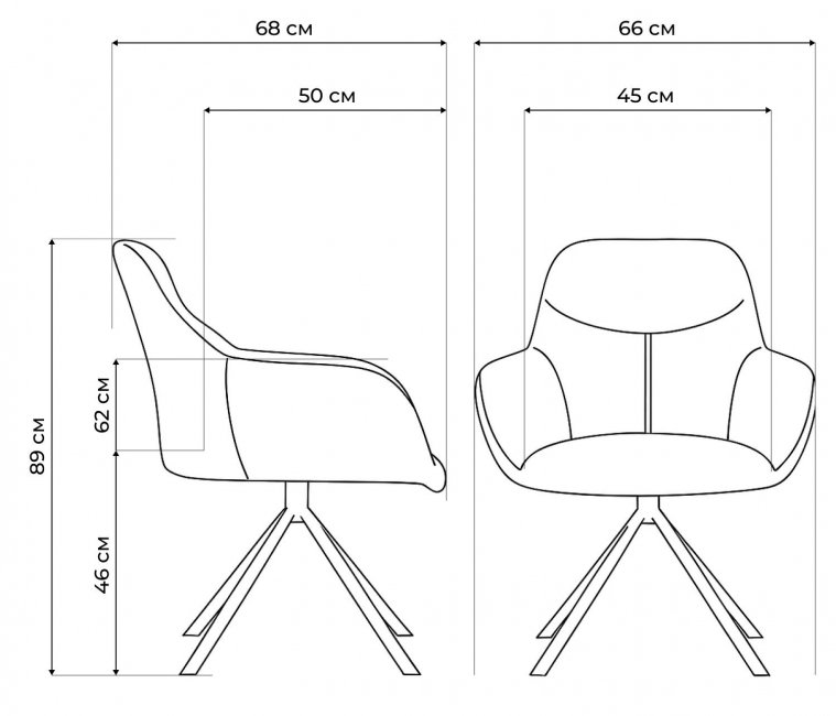 Стул на металлокаркасе Бартон 2 ткань мадера 22 / черный матовый