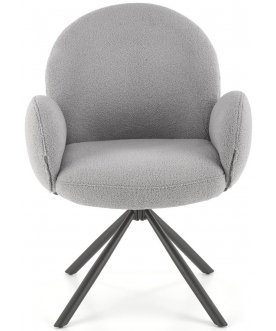 Дизайнерский стул K498 серый / черный