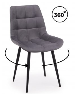 Стул на металлокаркасе Стронг темно-серый (zd 995) / черный