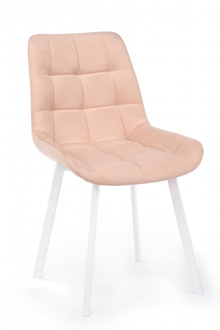 Стул на металлокаркасе Челси 360 П бежевый (zd 210) / белый