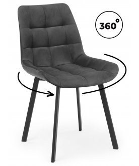 Стул на металлокаркасе Стронг темно-серый (zd 995) / черный