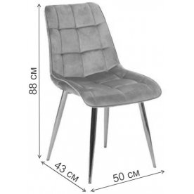 Стул на металлокаркасе Chic Velvet
