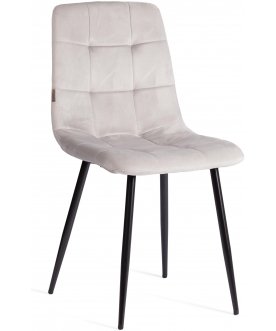 Стул на металлокаркасе Chilly (mod. JSC-220) light grey (светло-серый) HLR14 / черный