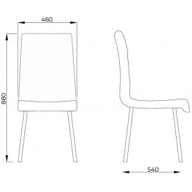 Стул на металлокаркасе Cody