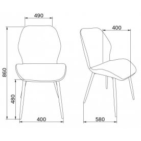 Стул на металлокаркасе Congo