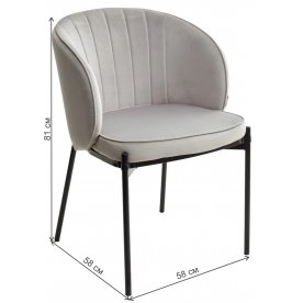 Стул на металлокаркасе Diana Bluvel