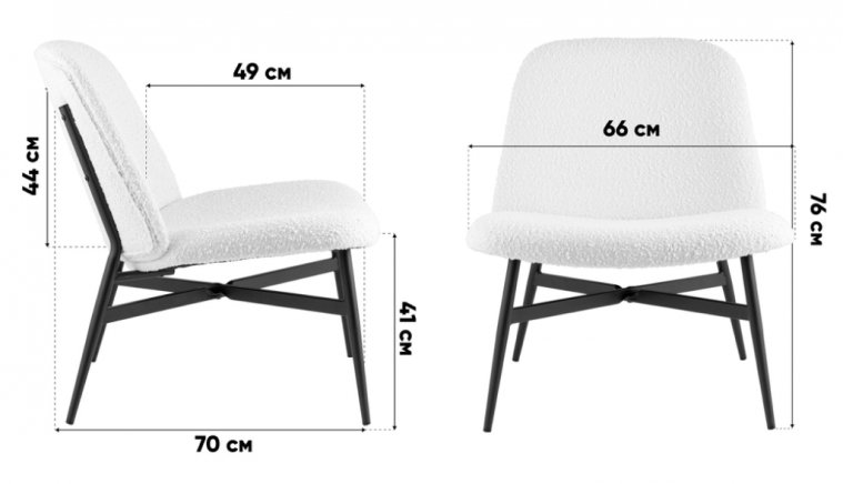 Стул на металлокаркасе  Лэйм, серый