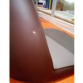 Стул на металлокаркасе Flor gray / brown / black