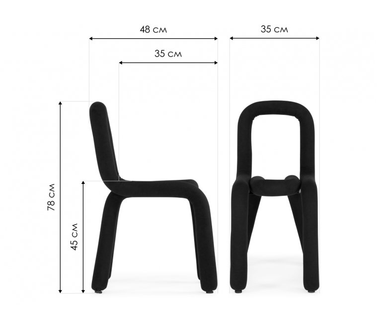 Стул на металлокаркасе Garden black