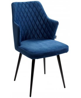 Стул на металлокаркасе Herman синий #29 / черный