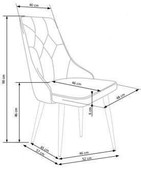 Стул на металлокаркасе K365