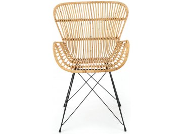 Стул на металлокаркасе K335 плетеный