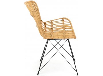 Стул на металлокаркасе K335 плетеный