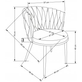 Стул на металлокаркасе K517