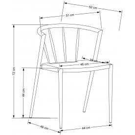 Стул на металлокаркасе K515