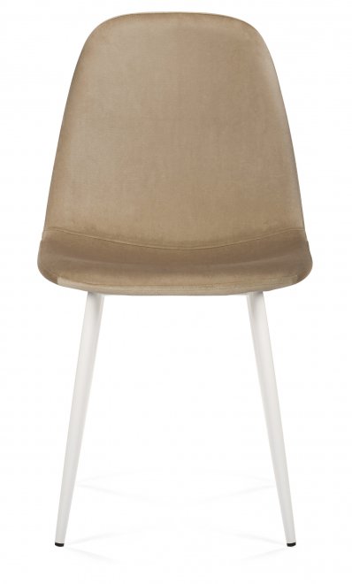 Стул на металлокаркасе Lilu темно-бежевый / белый