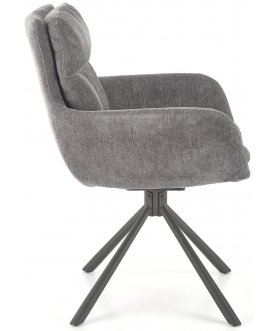 Дизайнерский стул K495 серый / черный