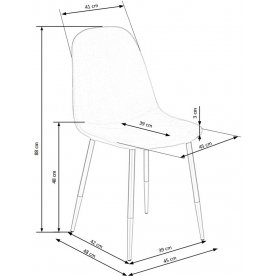 Стул на металлокаркасе Нин