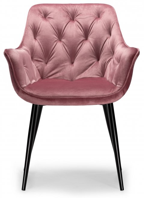 Стул на металлокаркасе Remo dark pink