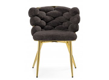 Стул на металлокаркасе Rendi gold /  gray