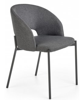 Металлический стул K373 бежевый / черный