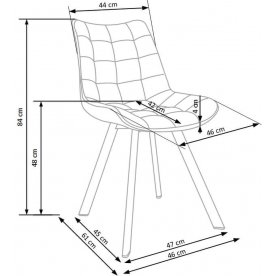 Стул на металлокаркасе K332