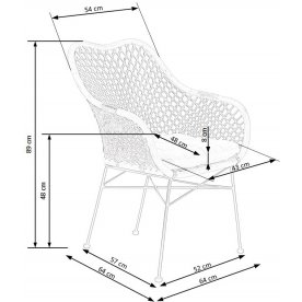 Стул на металлокаркасе K336