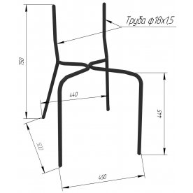 Стул на металлокаркасе SHT-S85М-2