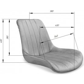 Стул на металлокаркасе SHT-ST37/S37