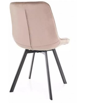 Стул на металлокаркасе Monti Velvet Bluvel 40