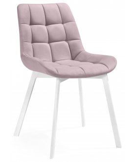 Стул на металлокаркасе Стронг розовый ZD 392 / белый