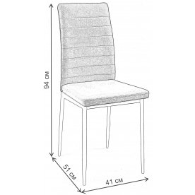 Стул на металлокаркасе DikLine Текс
