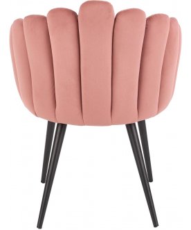 Стул дизайнерский K410 розовый / черный