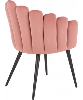 Дизайнерский стул K410 розовый / черный