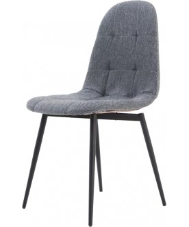 Стул на металлокаркасе Танне чёрный / графит