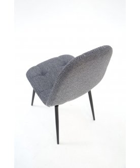 Стул на металлокаркасе Танне чёрный / графит