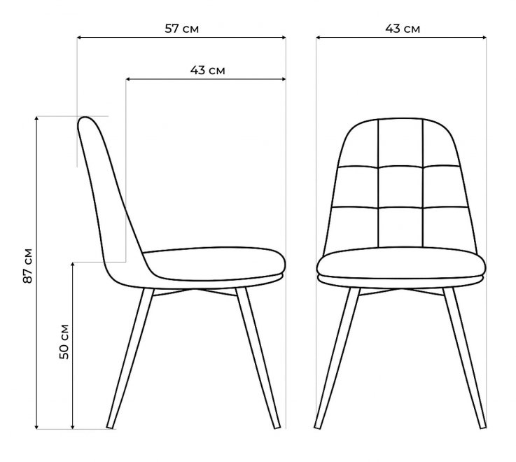 Стул на металлокаркасе Texas 1 поворотный бежевый / черный