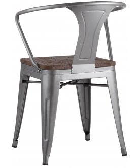 Стул на металлокаркасе Тиоли Арм Вуд